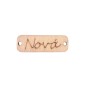 Pendentif rectangle en bois NONA 'Marraine' 3,5x1,2 Pendentif rectangle en bois NONA 'Marraine' 3,5x1,2