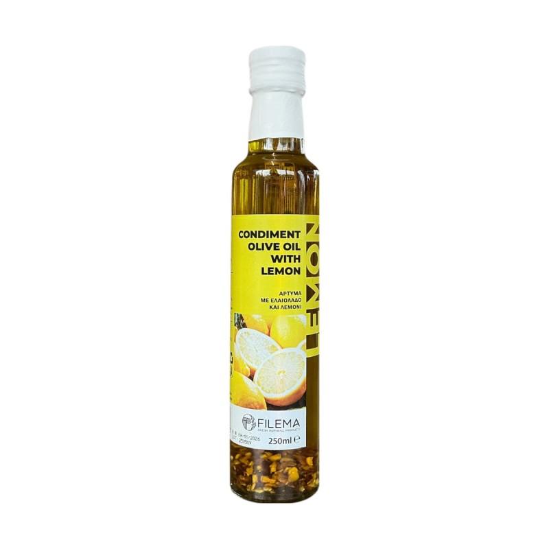 Huile d’olive vierge extra infusée au citron SAVOUIDAKIS 250 ml