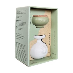 Coffret d’huile d’olive vierge extra variété Patrinia 80 ml LADOLEA et Pot d’Origan Grec 5 g