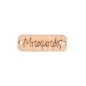 Pendentif rectangle en bois BABAS 'Papa' 3,5x1,2 Pendentif rectangle en bois BABAS 'Papa' 3,5x1,2