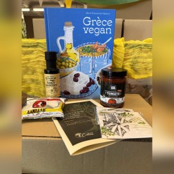 Coffret Signature - le livre et 4 produits crétois
