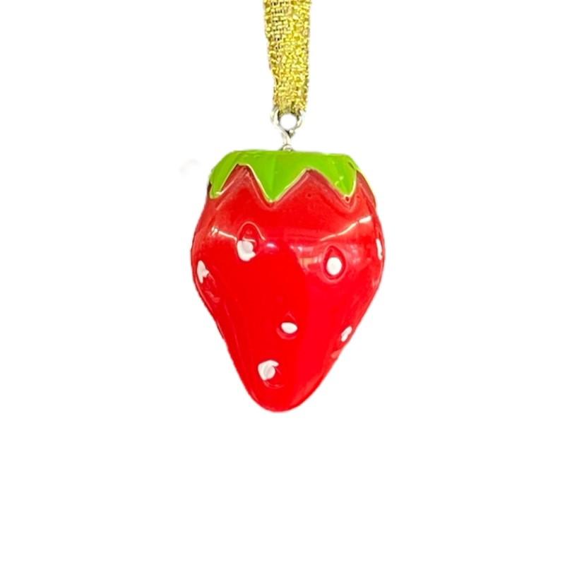 Fraise pendentif DIY 1,8x1,3x2,5 cm
