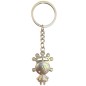 Porte-clés fille en argent 4x0,02x2,6
