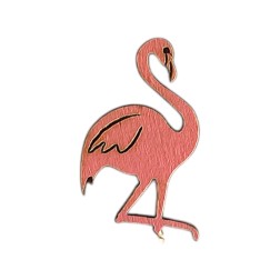 Flamant rose en bois DIY 1,4x0,01x2,5