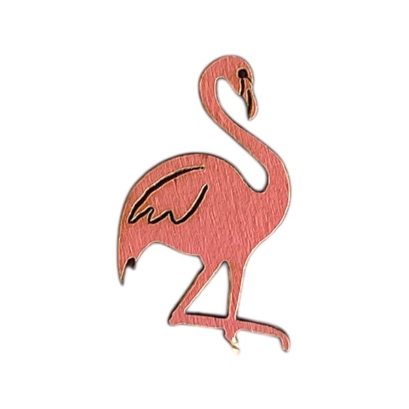 Flamant rose en bois DIY 1,4x0,01x2,5