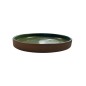 Assiette plate en terre cuite émaillée vert foncé ESPIEL 2,5x21x21 cm Assiette plate en terre cuite émaillée vert foncé ESPIEL 2,5x21x21 cm