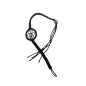 Bracelet noir Dreamcatcher (attrape-rêves) avec une perle
