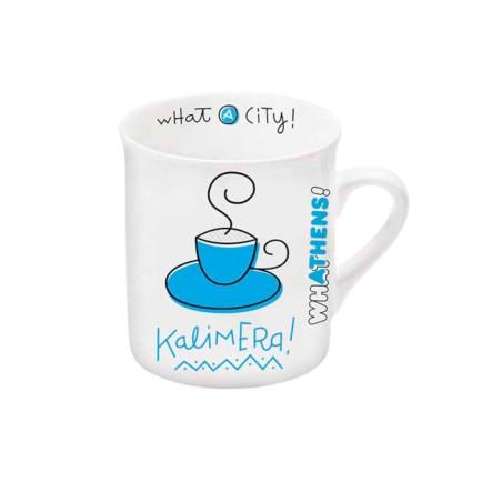 Tasse pour café grec en porcelaine "espresso" Athens Kalimera AWHAT A BRAND 100 ml
