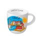 Mug en céramique illustré Chania Crète WHAT A BRAND 330 ml