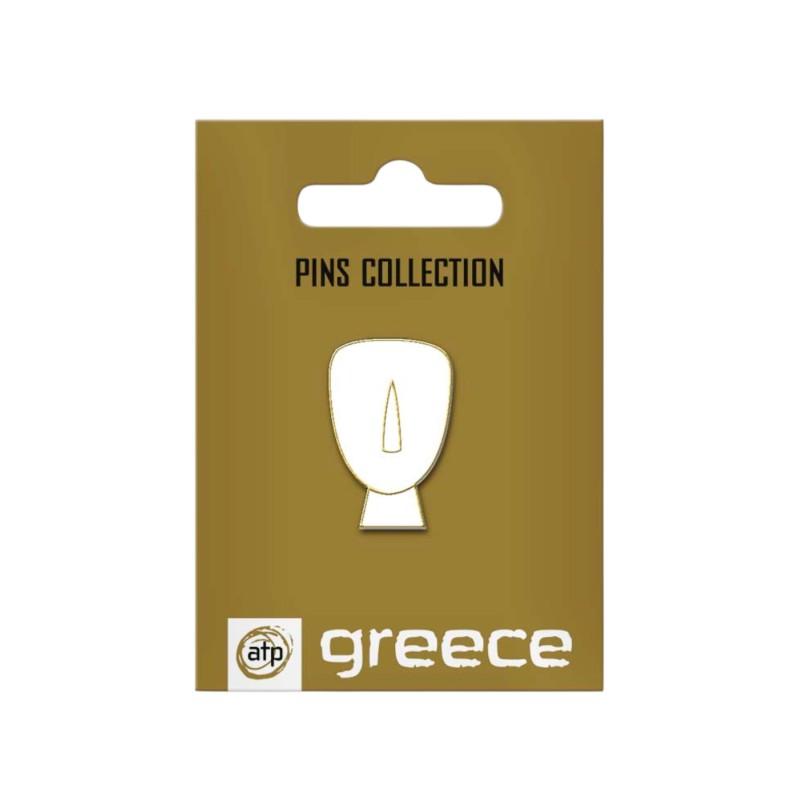 Pin’s idole cycladique – Art des Cyclades - Grèce antique ATP 3 cm