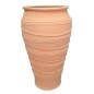 Jarre décorative Milatos en terre cuite artisanale de Crète KRITIKA CERAMICA grand modèle 100 X70cm