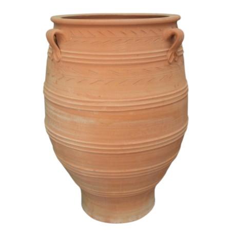 Jarre pithari en terre cuite artisanale de Crète KRITIKA CERAMICA grand modèle 1 mX65CM