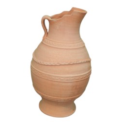 Pichet Pelagia en terre cuite artisanale de Crète KRITIKA CERAMICA grand modèle 65 cm X 40 cm