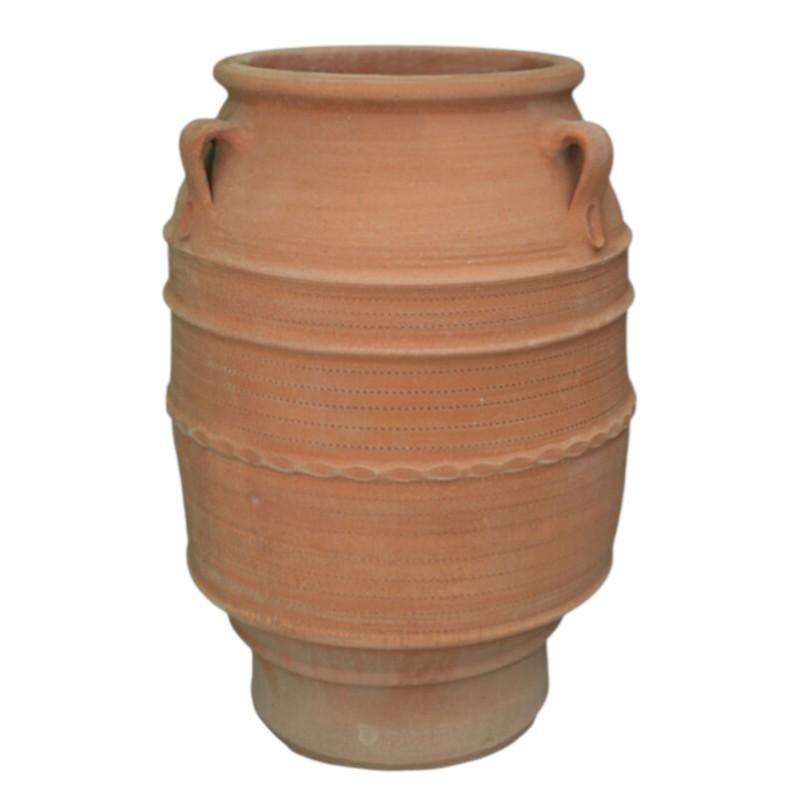 Jarre Knossos en terre cuite artisanale de Crète KRITIKA CERAMICA modèle 70 cmX50 cm