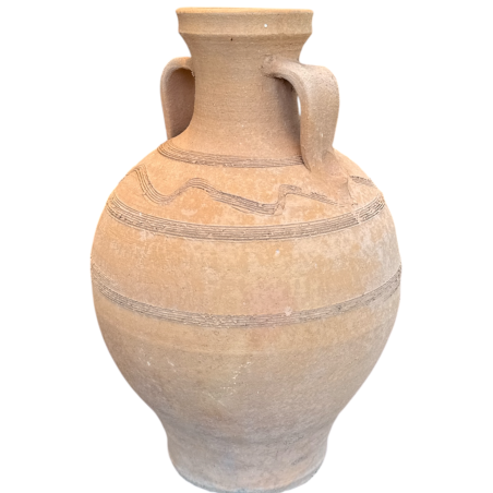 Pot stamnaki en terre cuite artisanale de Crète KRITIKA CERAMICA modèle 30 cmX25 cm