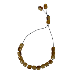 Komboloi grec résine synthétique "ritini" marron clair