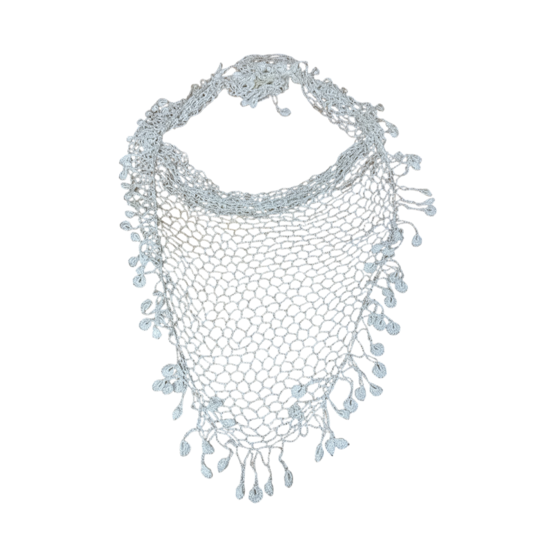 Sariki cretois blanc artisanal ceremonie mariage homme 120x70x70 cm
