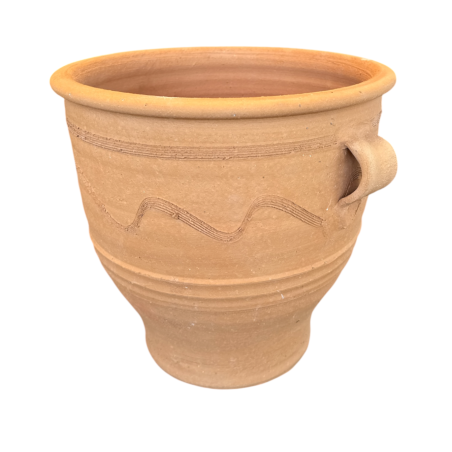 Pot Roumbaki crétois en terre cuite artisanale KRITIKA CERAMICA 30x30 cm