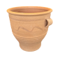 Pot Roumbaki crétois en terre cuite artisanale KRITIKA CERAMICA 30x30 cm