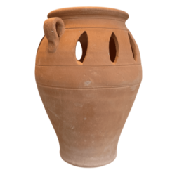 Photophore Fotistiko crétois 2 anses terre cuite petit Thrapsano KRITIKA CERAMICA 15x10 cm