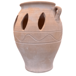Photophore Fotistiko crétois 2 anses terre cuite petit Thrapsano KRITIKA CERAMICA 15x10 cm