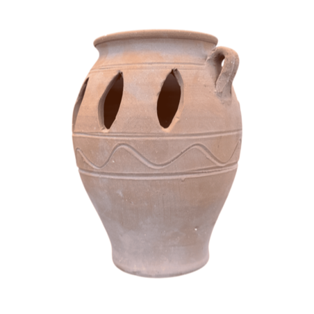 Photophore Fotistiko crétois 2 anses terre cuite petit Thrapsano KRITIKA CERAMICA 15x10 cm