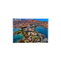 Magnet Souvenir de Crète-Grèce AGIA PELAGIA 8cmx5cm