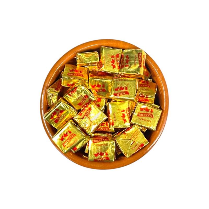 Bonbons au caramel au lait TOFFEE en vrac par 200 g Bonbons au caramel au lait TOFFEE en vrac par 200 g