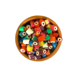 Bonbons artisanaux - Cœurs au parfum bubble gum KING OF CANDY en vrac par 100 g