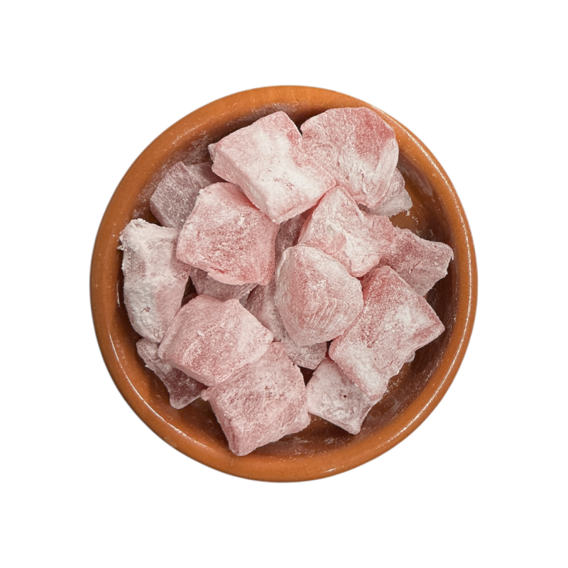 Loukoums parfumés à la rose de Lamia TSIATSOS en vrac par 200 g