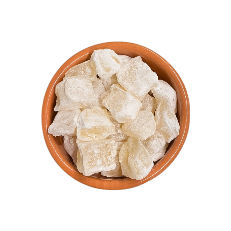 Loukoums parfumés à la bergamote de Lamia TSIATSOS en vrac par 200 g Loukoums parfumés à la bergamote de Lamia TSIATSOS en vrac par 200 g