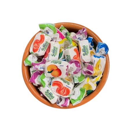 Caramels tendres au lait et aux fruits (fruit toffee) en vrac par 200 g