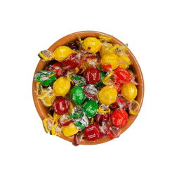 Caramels durs ronds citron menthe cannelle et nature (crystal) en vrac par 200 g