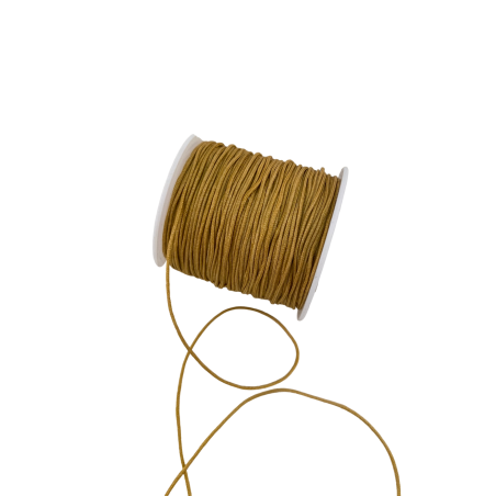 Cordelette ronde en polyester couleur naturel/beige 1 mm par 5 mètres