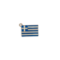 Drapeau grec métallique de 2,10 x 1,4 cm