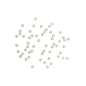 Lot de 10 perles demi-rondes à dos plat blanc-beige irisé pour Box 'Boîtes Cadeaux' de 10 mm