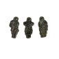 Pendentif "Petites Filles" en métal argenté 2,5 cm