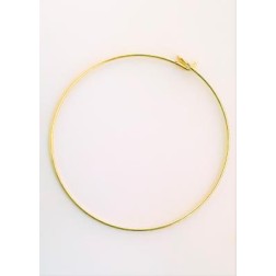 Bracelet en métal or ou argent 6,50 cm x 1.0 mm