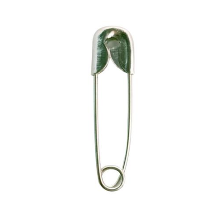 Epingles à nourrice métal or argent 2x0.5 cm par 10 pièces