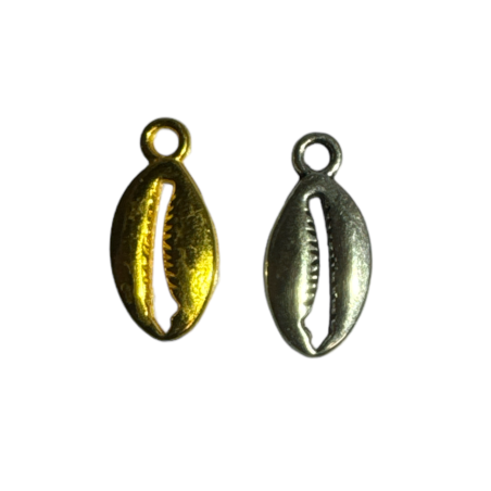 Pendentif coquillage en métal, 1,77 cm, différentes couleurs