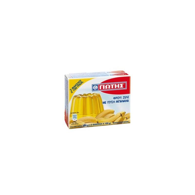 Préparation pour gelée parfumée à la banane JOTIS 200 g (2 sachets de 100 g) Préparation pour gelée parfumée à la banane JOTIS 200 g (2 sachets de 100 g)
