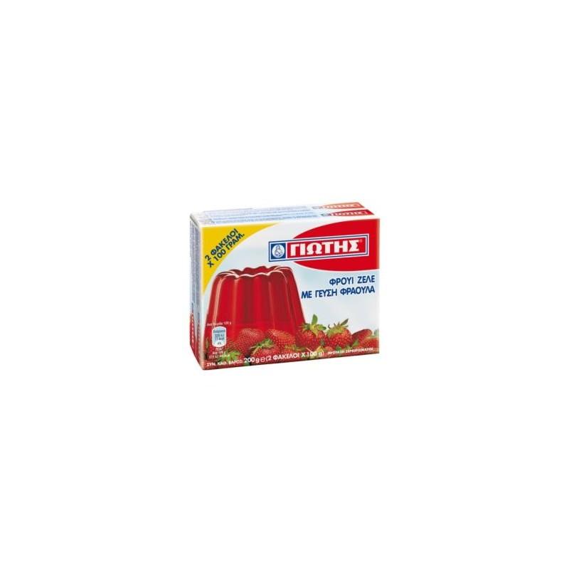 Préparation pour gelée parfumée à la fraise JOTIS 200 g (2 sachets de 100 g) Préparation pour gelée parfumée à la fraise JOTIS 200 g (2 sachets de 100 g)