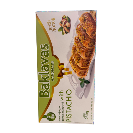 Baklava grec aux pistaches en 6 poches individuelles ELLIE 230 g