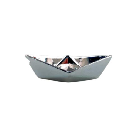 Pendentif petit bateau en acier 6x2cm