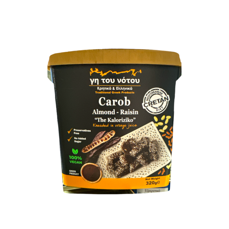 Biscuits à la caroube, aux amandes et aux raisins GI TOU NOTOU 320 g Biscuits à la caroube, aux amandes et aux raisins GI TOU NOTOU 320 g