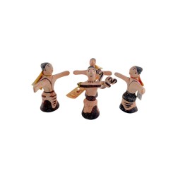 Petites figurines de danseurs en terre cuite fait main IDOLS ART