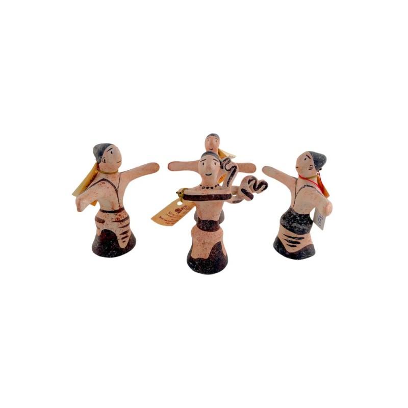 Petites figurines de danseurs en terre cuite fait main IDOLS ART Petites figurines de danseurs en terre cuite fait main IDOLS ART