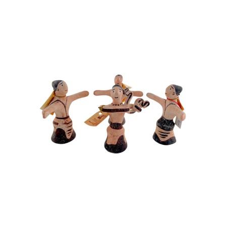 Petites figurines de danseurs en terre cuite fait main IDOLS ART