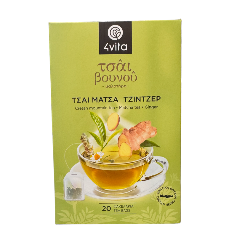 Thé des montagnes Matcha Gingembre 4VITA en sachets 20x1,5g