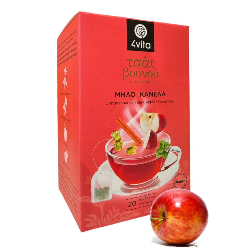 Thé des montagnes Pomme Cannelle 4VITA en sachets 20x1,5g